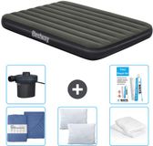 Bestway luchtbed - Twijfelaar - 137 x 191 x 25 cm - Groen
