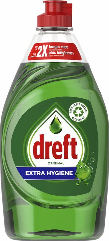 Dreft Extra Hygiëne Afwasmiddel - 10 x 430 ml - Voordeelverpakking