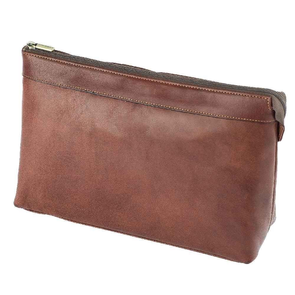 Tony Perotti Vegetale Toilet bag L donker bruin - donkerbruin