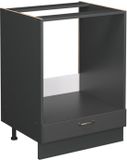 Vicco Fame-Line Ovenombouwkast – 60 cm zonder werkblad Anthrazit-Gold Landhaus