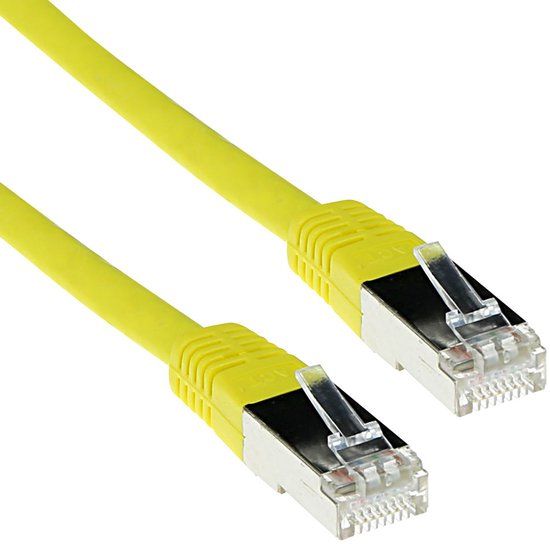 ACT Gele 7 meter LSZH SFTP CAT6 patchkabel met RJ45 connectoren FB9807