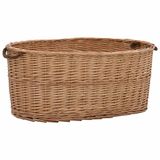 vidaXL Houtmand met handvatten 78x54x34 cm natuurlijk wilgenhout