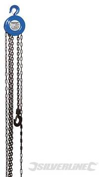 Silverline Handmatige kettingpoelie 1000kg - 5055058169174