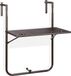 Merkloos Balkontafel - Inklapbaar - Verstelbaar - 3 Hoogtes - Houtlook - 59,5 x 36 cm - Bruin