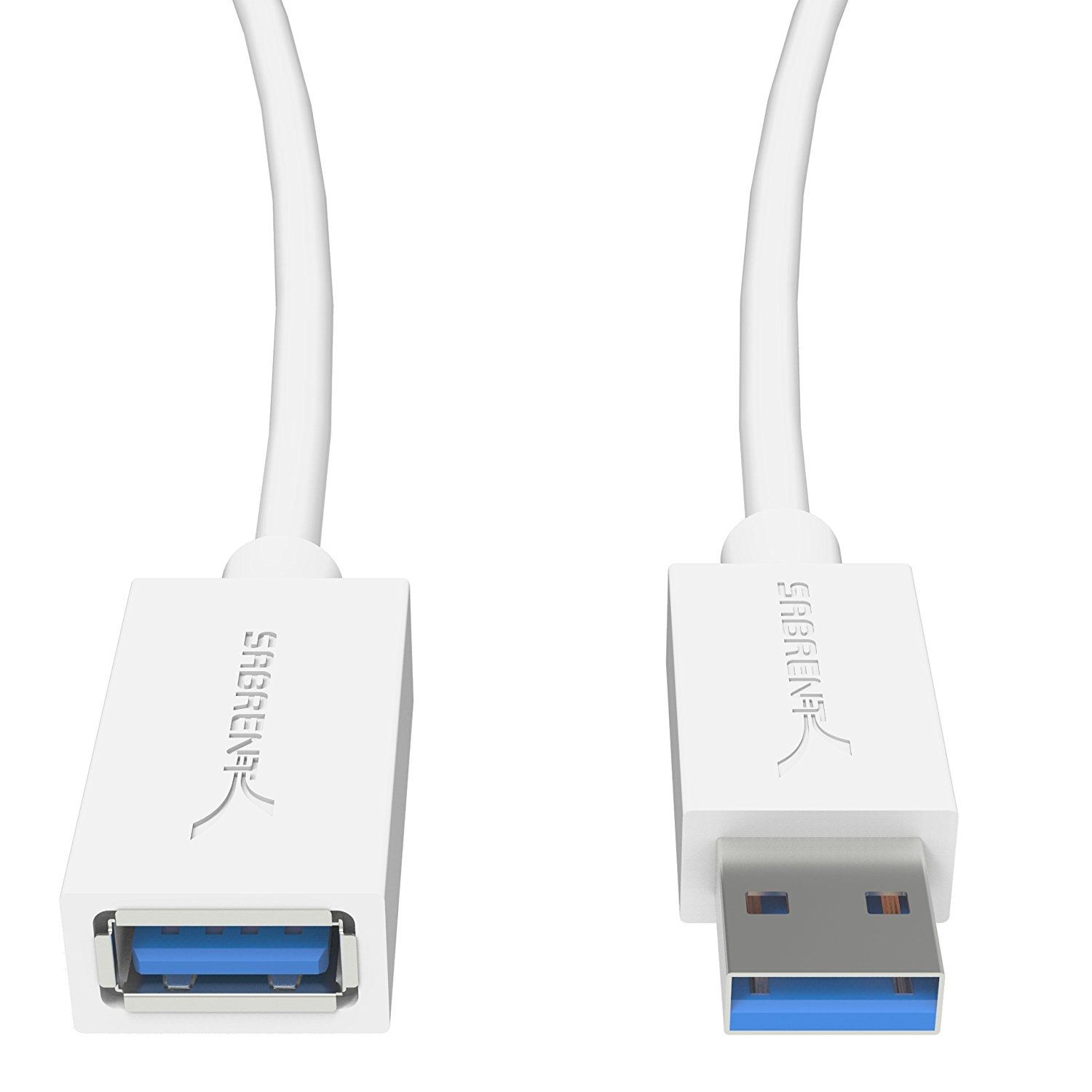 Sabrent CB-301W USB-kabel - 3 m - Wit