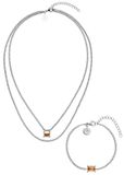 PURELEI Sieradenset Radiant Zilver Staal Vrouwen Volwassenen