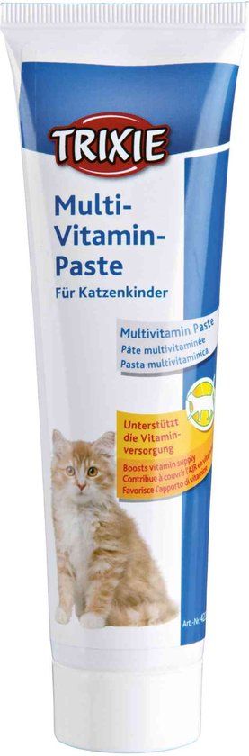 Trixie Multivitamine Pasta Kittens - Taurine, Versterkt Natuurlijke Afweer - 6x100gr