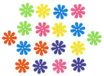 Récréatys 7112 06941 decoratieve knopen van nylon, bloemen, meerkleurig, 18 stuks