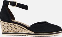 Tamaris Espadrilles blauw Leer - Maat 41