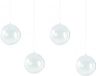 Merkloos / Sans marque Moebius Creativ DIY kerstballen - 20x st - transparant - D14 cm