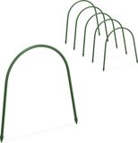Relaxdays tunnelbogen - set van 6 - voor tunnelserre - 31 x 33 cm - groen