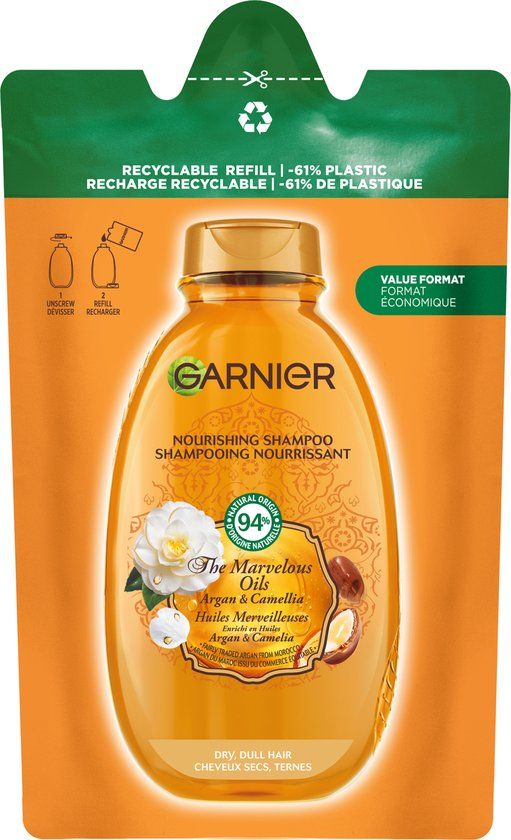 Garnier Loving Blends Argan- & Cameliaolie Shampoo Refill - 250ml