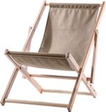 KADAX Ligstoel, strandstoel van hout, zonnebed tot 120 kg, ligstoel van beukenhout, houten klapstoelen, strandstoel, klapstoel voor strand, houten ligstoel (Cappucino)