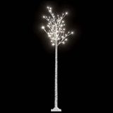 vidaXL Kerstboom wilg met 220 LED's koudwit binnen en buiten 2,2 m