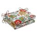 Pillow Perfect Alatriste ivoor vierkant hoeken zitkussen (set, wit, 18,5 inch L X 16 inch B X 3 inch, D