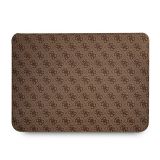 Guess 13.3 Inch Housse pour ordinateur portable et tablette - Marron - Cuir PU - Grand logo 4G