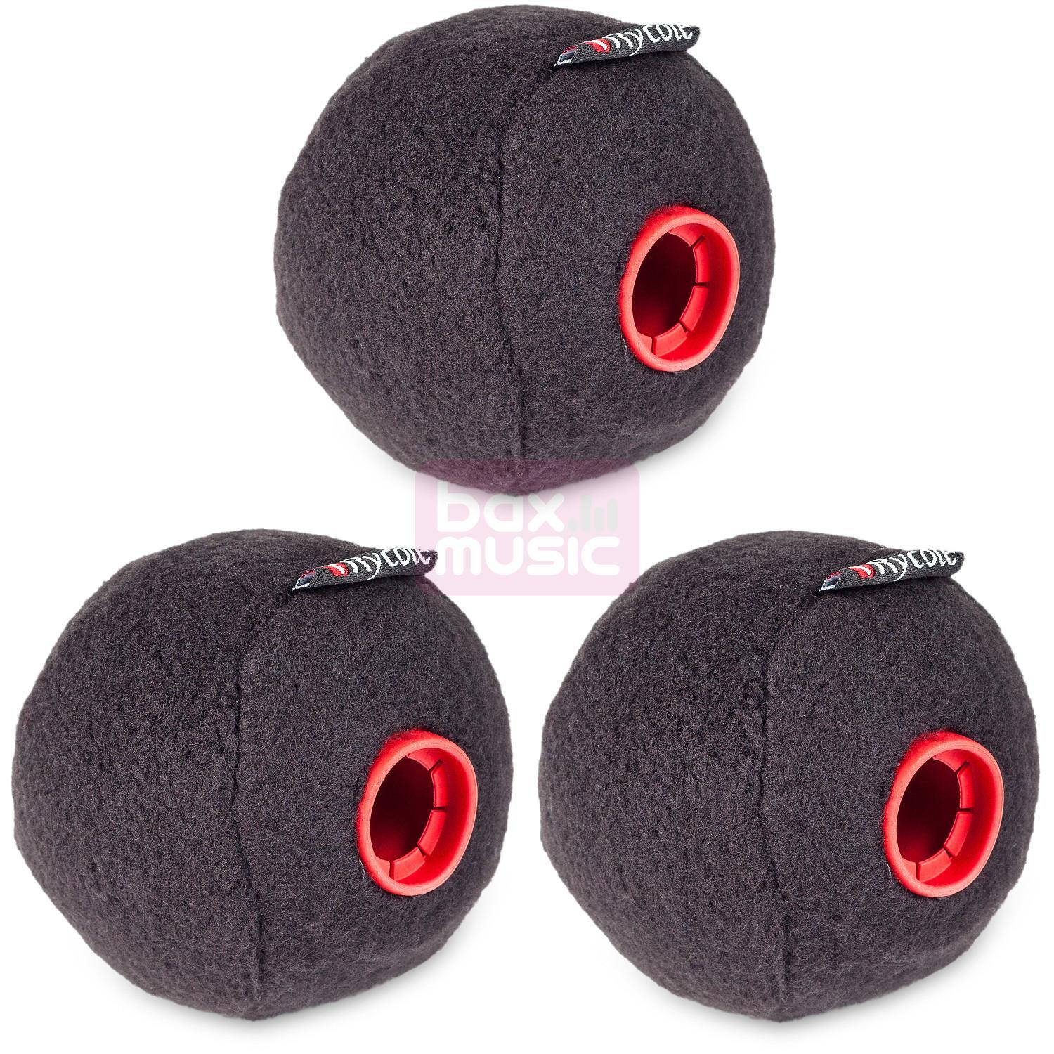 Rycote Baseball 19/20mm zwart 3-pack