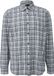 QS s.Oliver QS Regular geruit casual overhemd grijs lange mouw katoen L