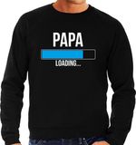 Bellatio Decorations Papa loading - sweater zwart voor heren - papa kado trui / aanstaande vader cadeau/ papa in verwachting XXL