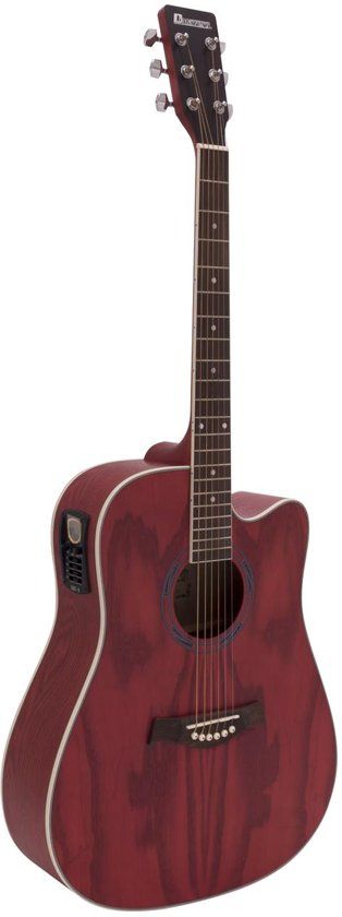Dimavery JK-510 western gitaar - steelstringgitaar cutaway grained