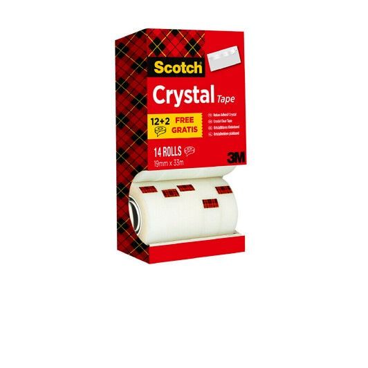 Scotch 600 Crystal Clear Tape - 19mm x 33m - 14 Pack