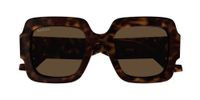 Gucci GG1547S Lunettes de Soleil Femme Havane Surdimensionnée Marron 50mm
