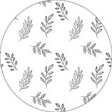 Bonateks, Ronde digitaal bedrukte muismat, antislip onderkant, voor kantoor en thuis, diameter: 22 cm