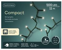 Lumineo LED Compact Rice Lights - 500 Lampjes - Fil vert - 14 mètre
