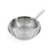 BK Wok - 28 cm - Inox - Avec Couvercle - Argent