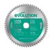 Evolution Power Tools A210TCT-60CS Aluminium-metaalzaagblad TCT voor cirkel- en afkortzagen, geschikt voor koud metaal snijden. 2,4 mm zaagsnede voor dunner, 60 tanden, 210 mm diameter.