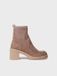 Toni Pons Bottines pour femmes à talon large en suède et tissu | PRAGA-SY