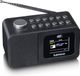 Lenco CR-625BK Radiowekker met DAB+/FM, 2,4 inch kleurendisplay, dimbaar, dubbel alarm, slaaptimer, sluimerfunctie, 30 zendergeheugen, AUX-in, zwart