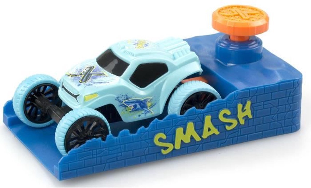 Exost Pack Booster Duo: 2 kleine frictieauto's, 1 booster + accessoires - SMASH - Vanaf 5 jaar