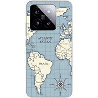 Xiaomi Bedrukt siliconen hoesje Map vintage