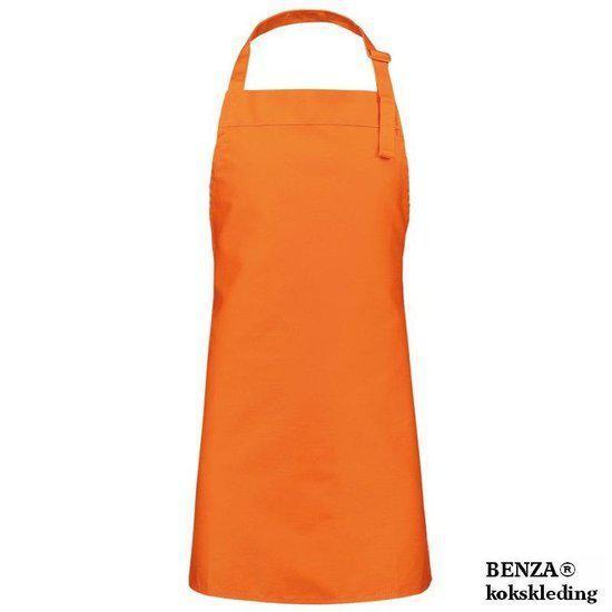 Benza Schort Keukenschort voor Kinderen - Oranje - 50 x 60 cm