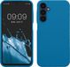 kwmobile telefoonhoesje geschikt voor Samsung Galaxy A25 - Hoesje met siliconen coating - Smartphone case in Caribisch blauw