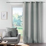 DOUCEUR D'INTERIEUR SOLENA gordijn, polyester, grijs, 140 x 260 cm
