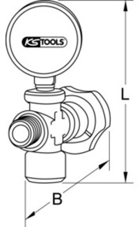 KS Tools extra manometer, 12bar