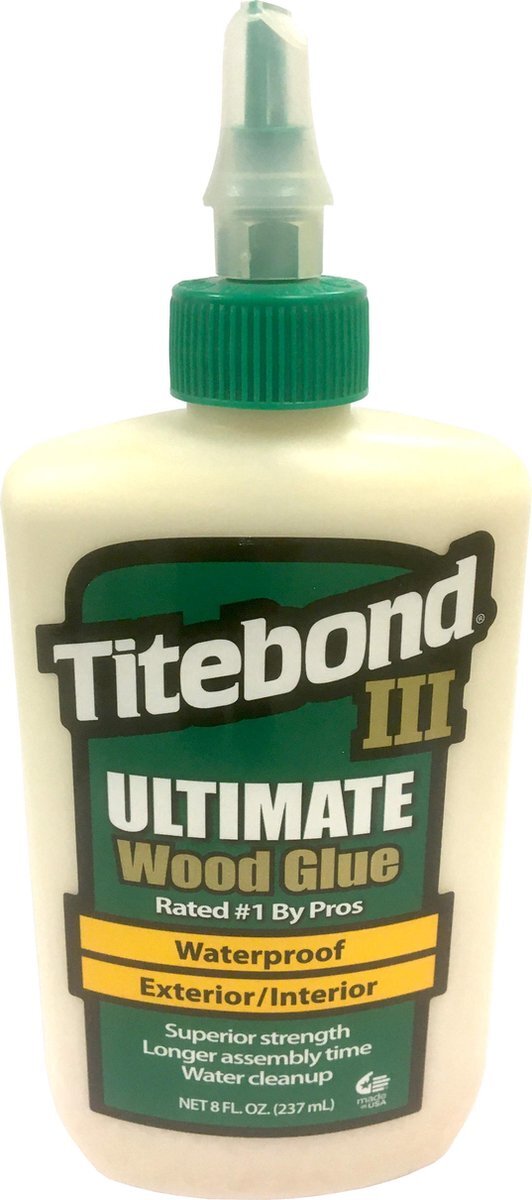 Titebond ZL-141/3 Ultimate houtlijm voor binnen en buiten, waterbestendig, 237 ml, Veelkleurig, 8 fl oz