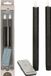 Anna's Collection LED dinerkaarsen - 4x - zwart - 23 cm - met afstandsbediening