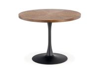 Table ronde noir et bois 100cm