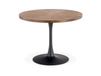 Table ronde noir et bois 100cm