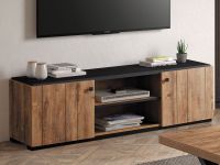 SHAKA meuble tv-hifi 2 portes chêne denver