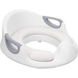 Siège de toilettes universel pour enfants - Réducteur de WC - Siège de toilettes portable avec poignées - Antidérapant - Blanc