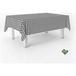 ECOMMERC3 Vichy Tafelkleed, vlekbestendig, rechthoekig, 250 x 140 cm, extra zacht en waterdicht, donkergrijs
