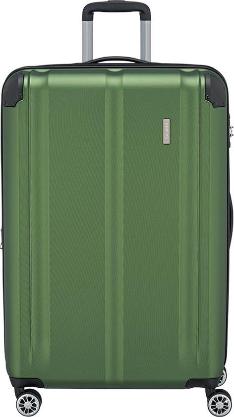 Travelite City - Hardcase Reiskoffer - 77cm - Groen - TSA Slot - 4 Wielen