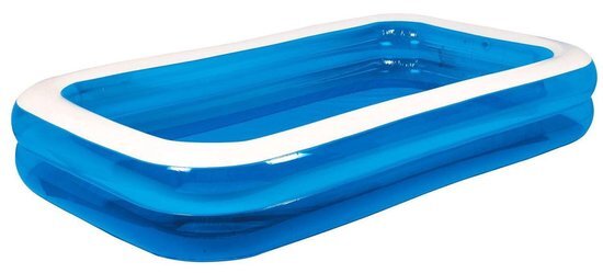 Viking Choice Opblaaszwembad - rechhoek - 305x183x50 cm - blauw - met deksel