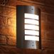 Applique murale avec capteur crépusculaire, 5W LED, IP44, 470lm, argenté
