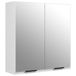 VidaXL Badkamerkast met spiegel 64x20x67 cm hoogglans wit