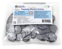 Learning Resources Speelgeld UK - 20 Pence Munten Set - 3+
